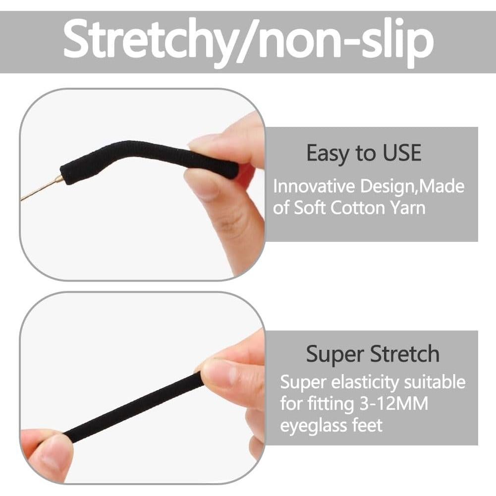 6 Almohadillas de Algodón Negras SHUNCHG para Gafas Cómodas