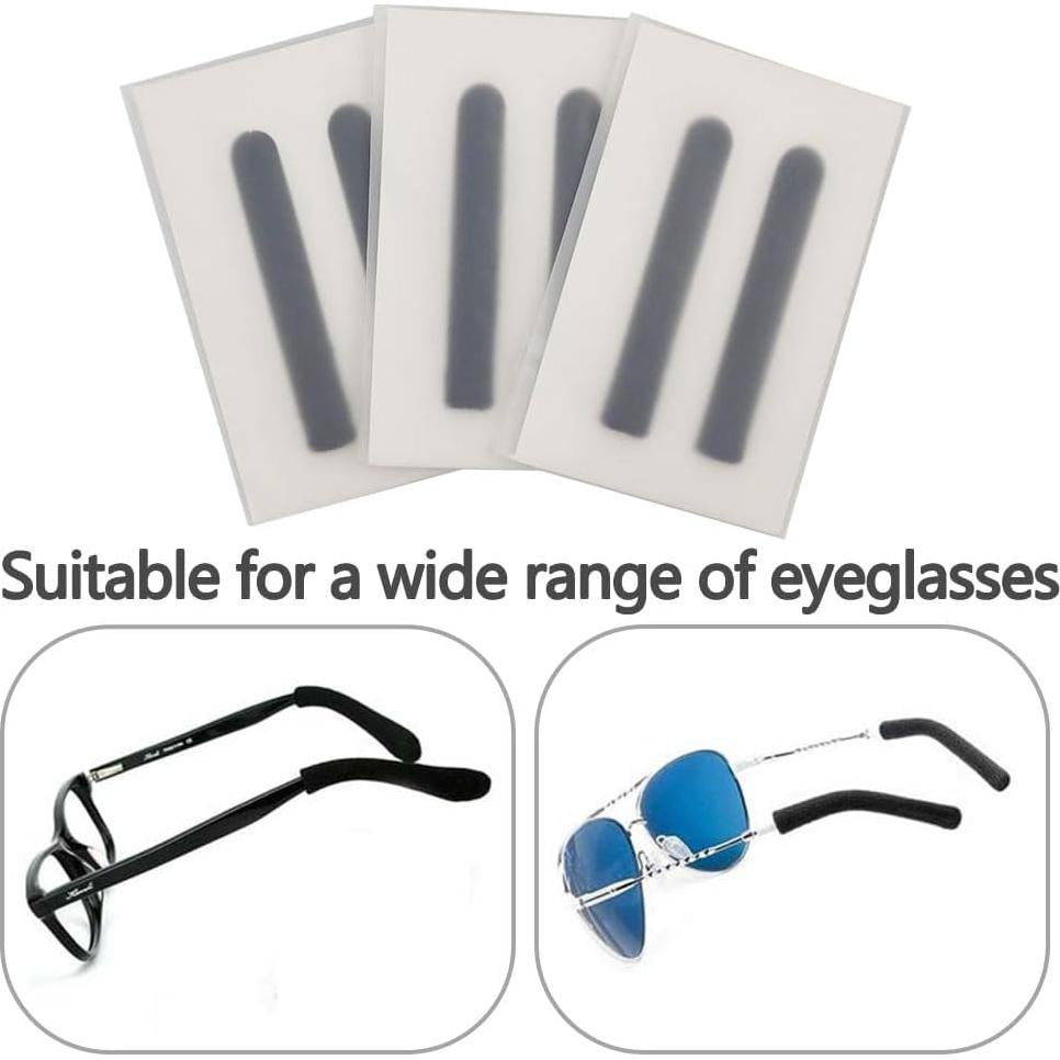 6 Almohadillas de Algodón Negras SHUNCHG para Gafas Cómodas