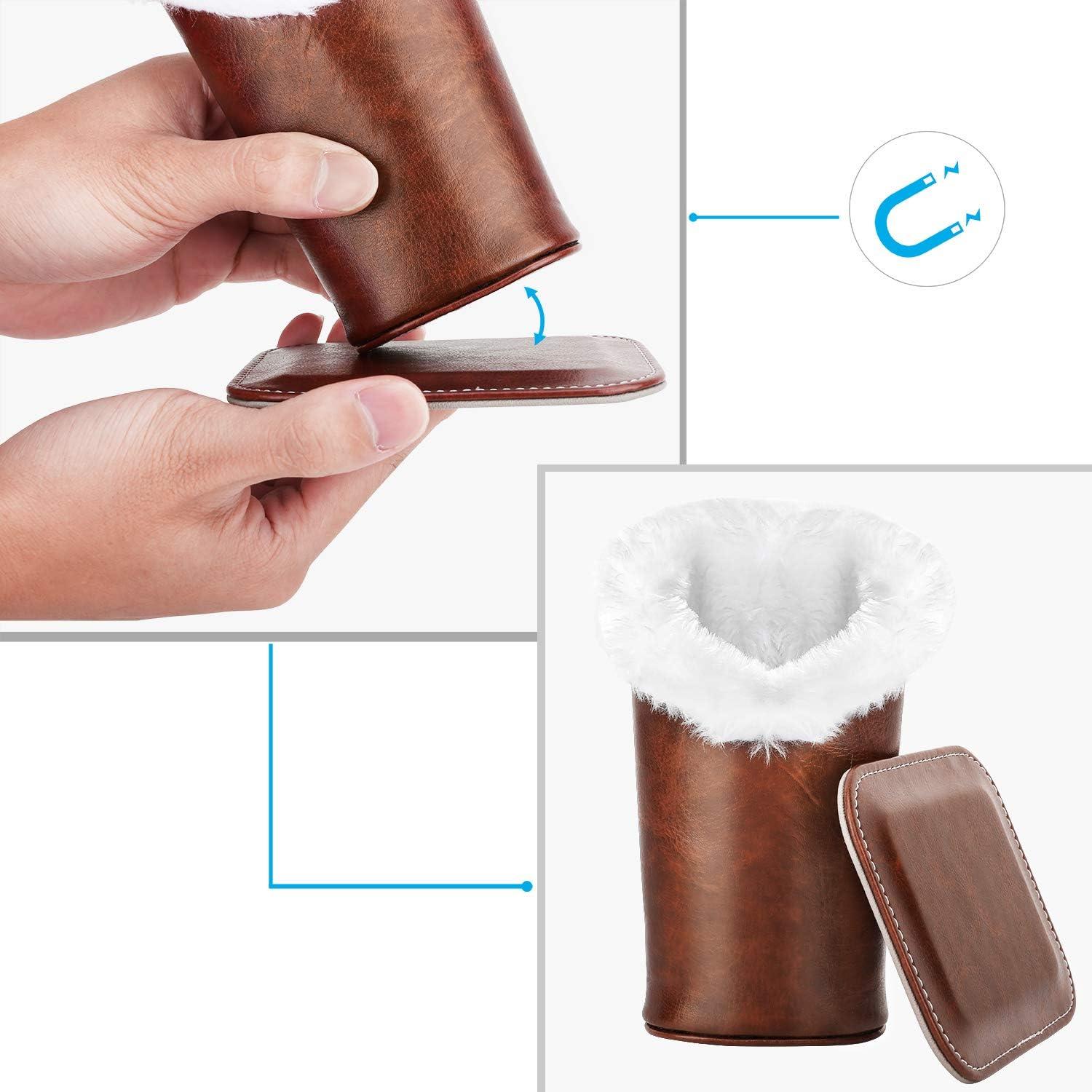 Soporte para Gafas MoKo de Cuero PU con Forro de Terciopelo