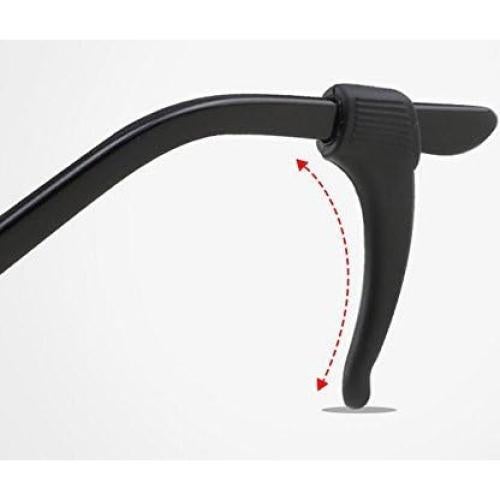 5 Pares Almohadillas Antideslizantes para Gafas Upstore Negro