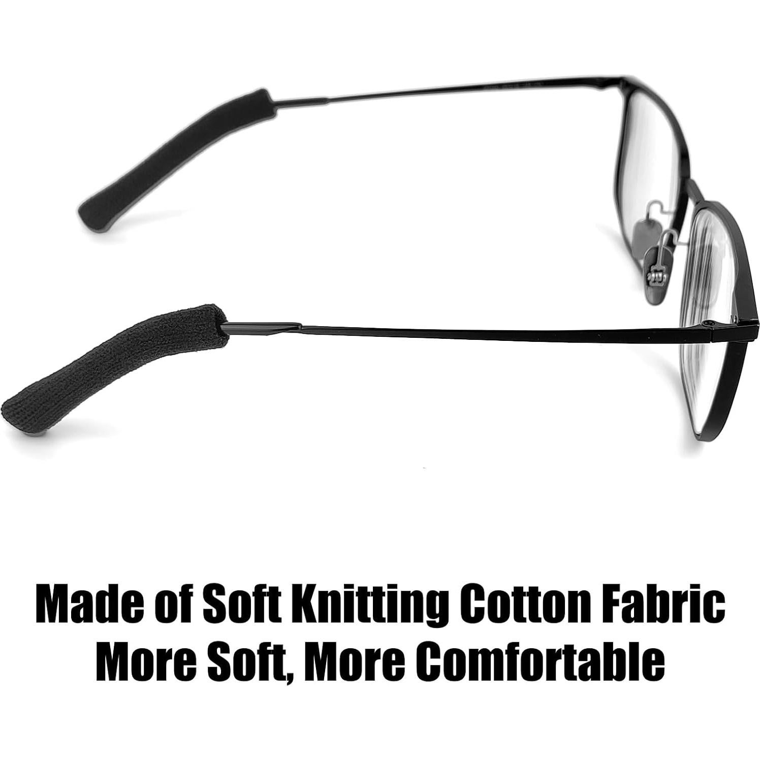 Cojines para Orejas de Gafas Antideslizantes 2 Unidades - Negro