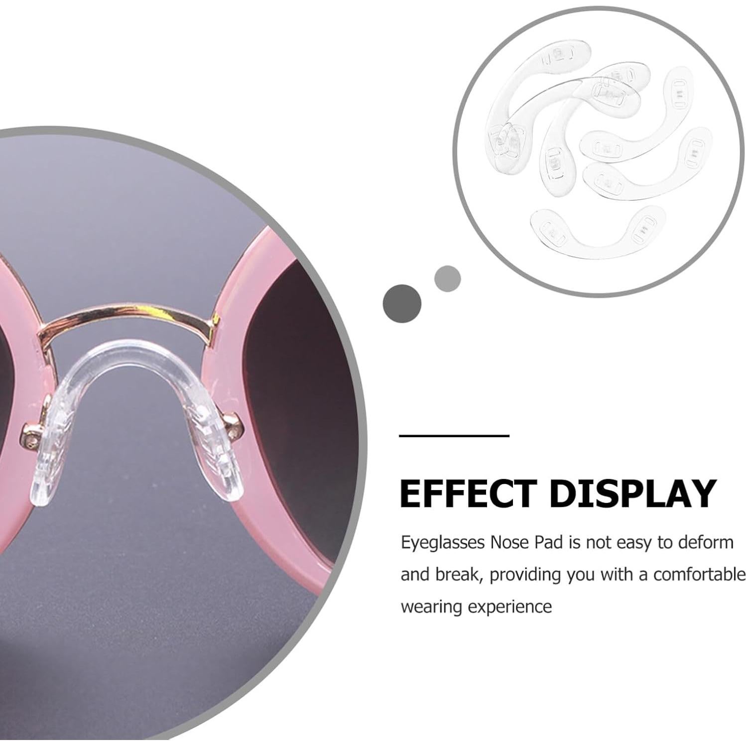 Almohadillas Antideslizantes para Nariz COHEALI 5 Piezas Silicona