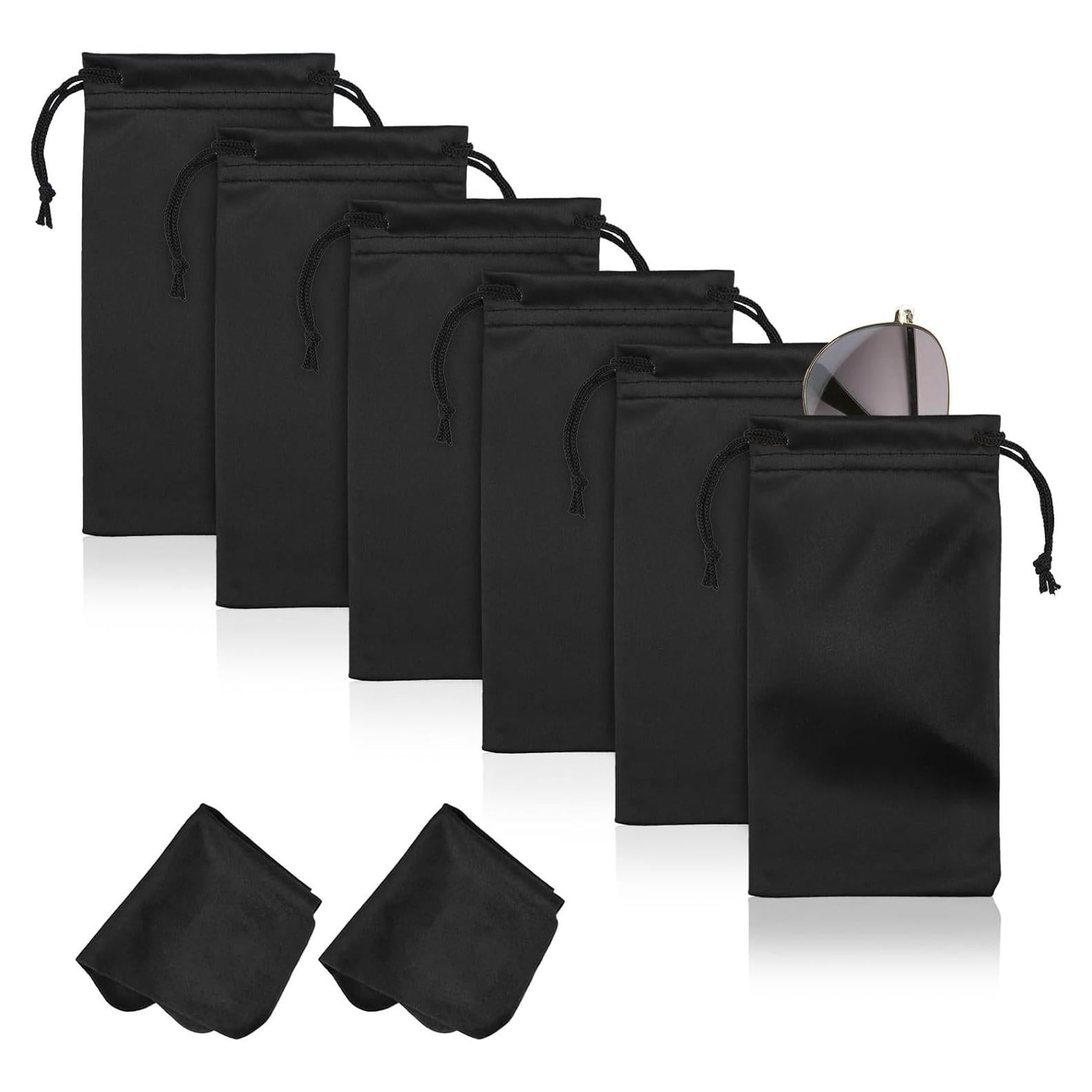 6 Bolsas de Microfibra Hoiny para Gafas de Sol con Paños