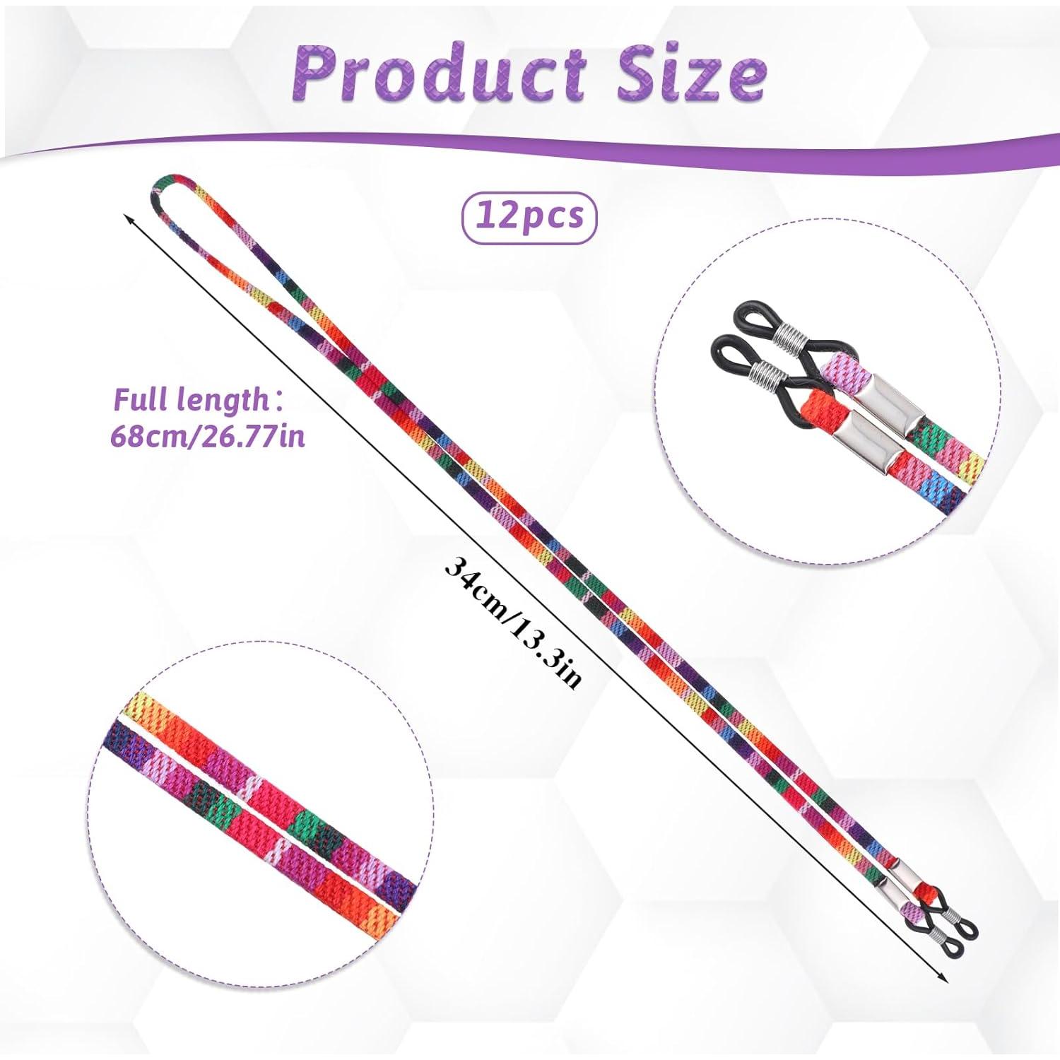Correa para Gafas Psyqtsuary 12 Pcs Multicolor 70cm