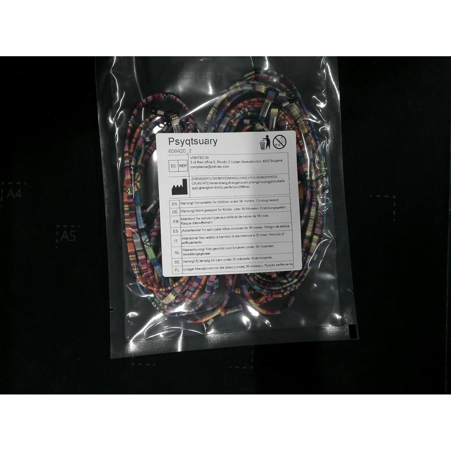 Correa para Gafas Psyqtsuary 12 Pcs Multicolor 70cm