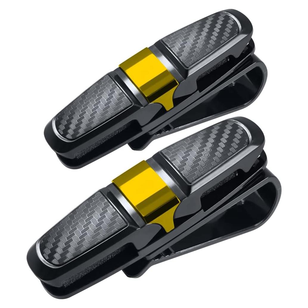 Soportes de Gafas para Visera de Coche FineGood - Doble Clip