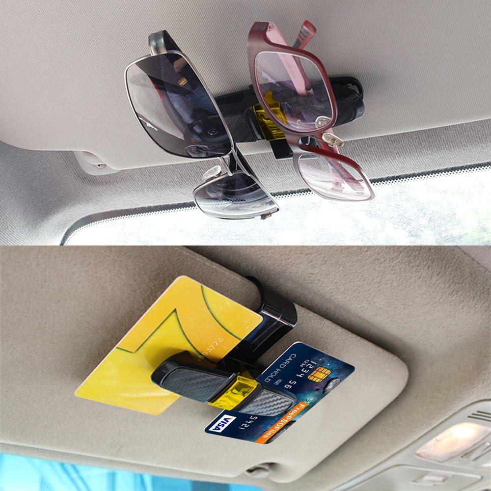 Soportes de Gafas para Visera de Coche FineGood - Doble Clip