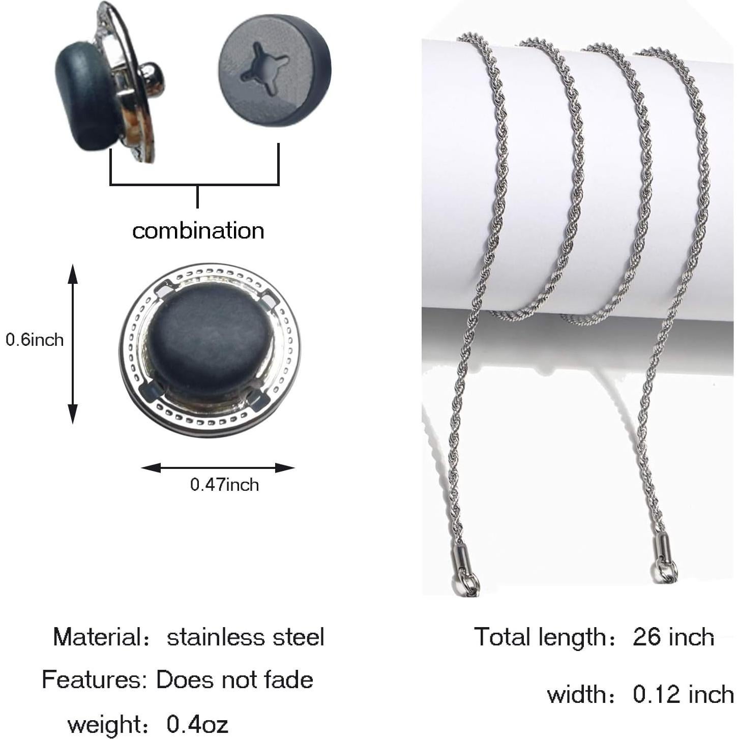 Ganchos ajustables para gafas y mascarillas SHENGCHUANG - 4 piezas