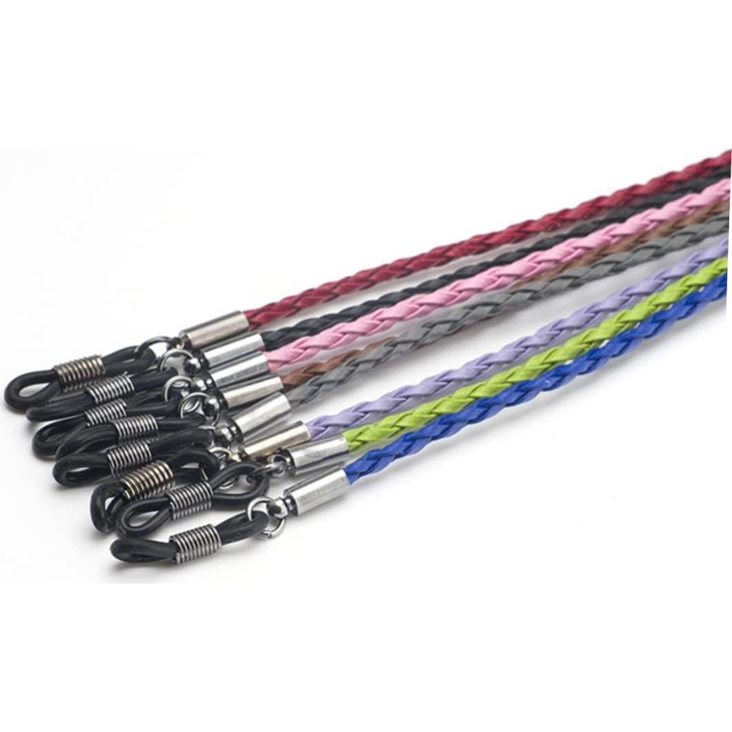 Soporte de Gafas Homoyoyo Lanyard Cuero PU 70cm Marrón