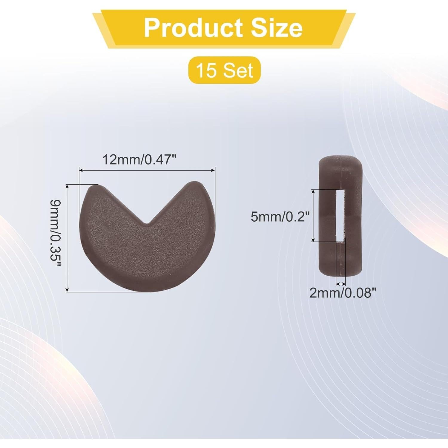 Retenedor de Gafas de Silicona PATIKIL Antideslizante Marrón