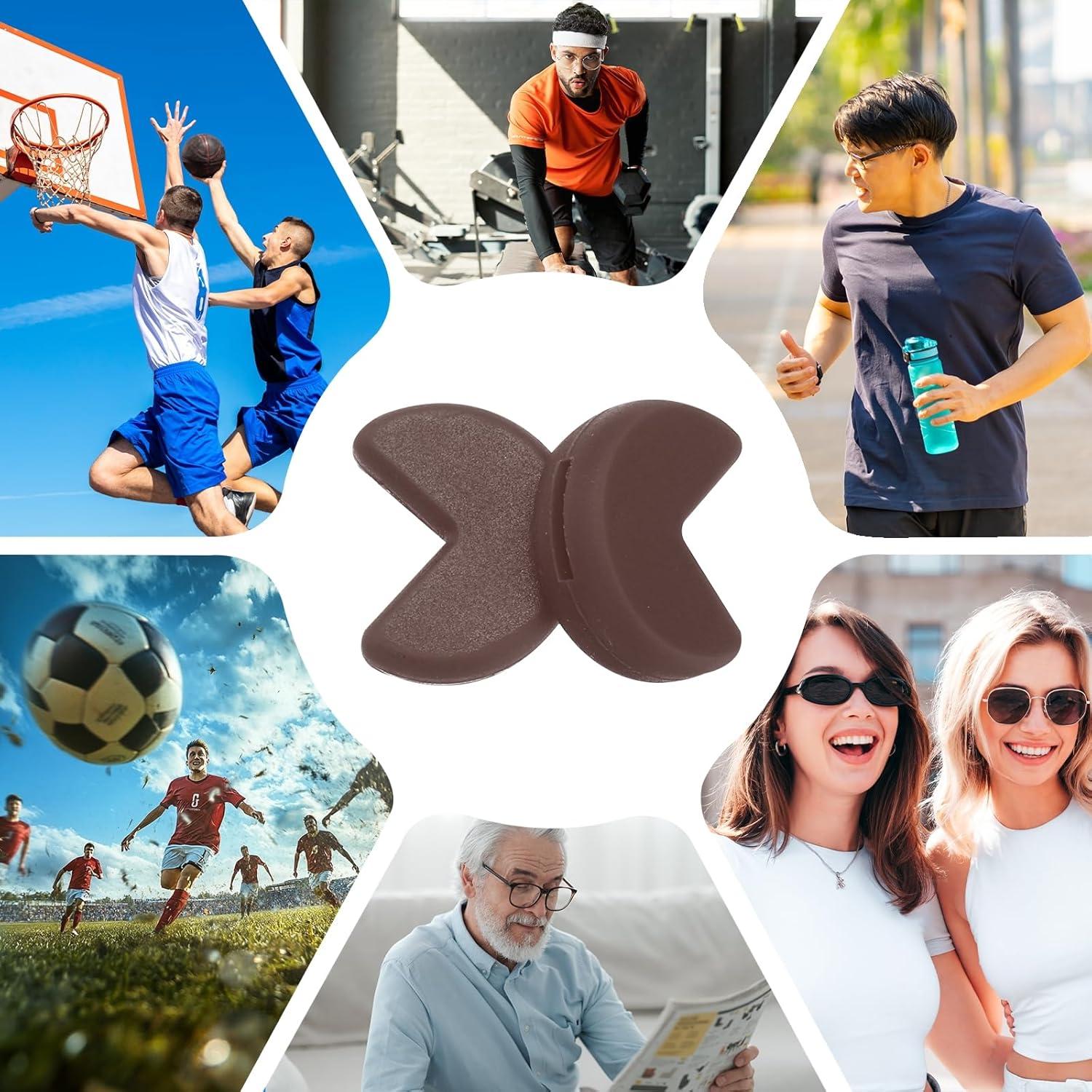 Retenedor de Gafas de Silicona PATIKIL Antideslizante Marrón