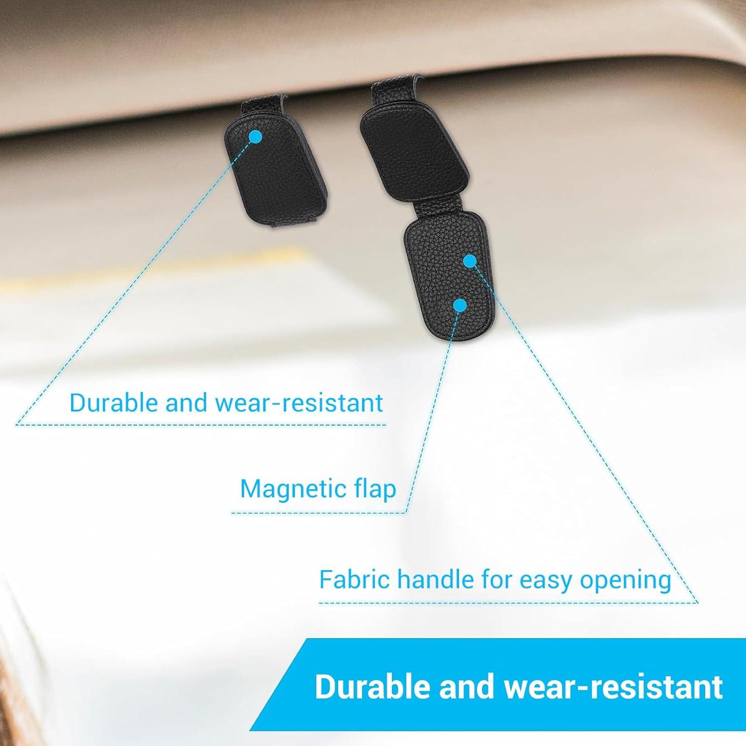 Clip Magnético para Gafas de Sol Yesrock - Accesorio Coche Negro