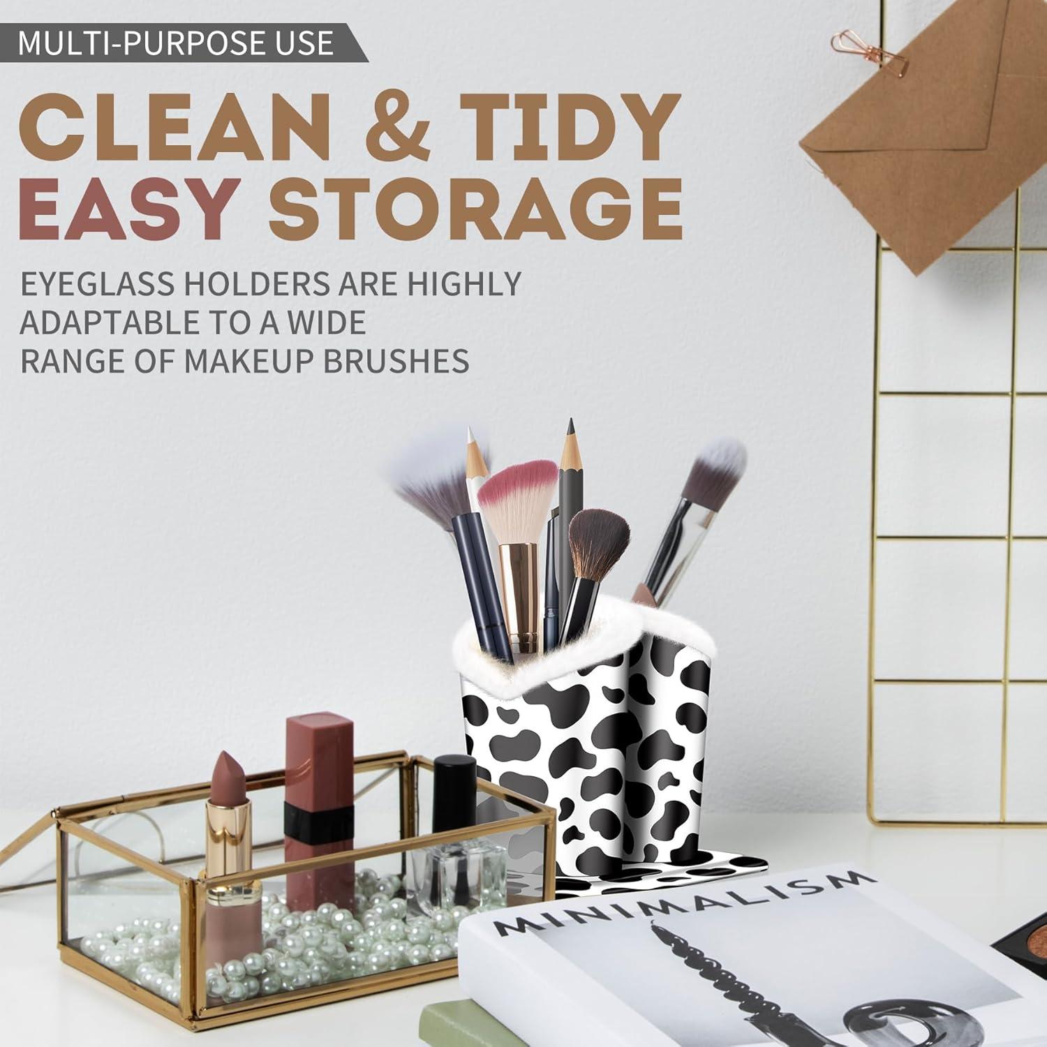 Soporte de Gafas Doble Forrado de Peluche BVYA - 12x10x8 cm