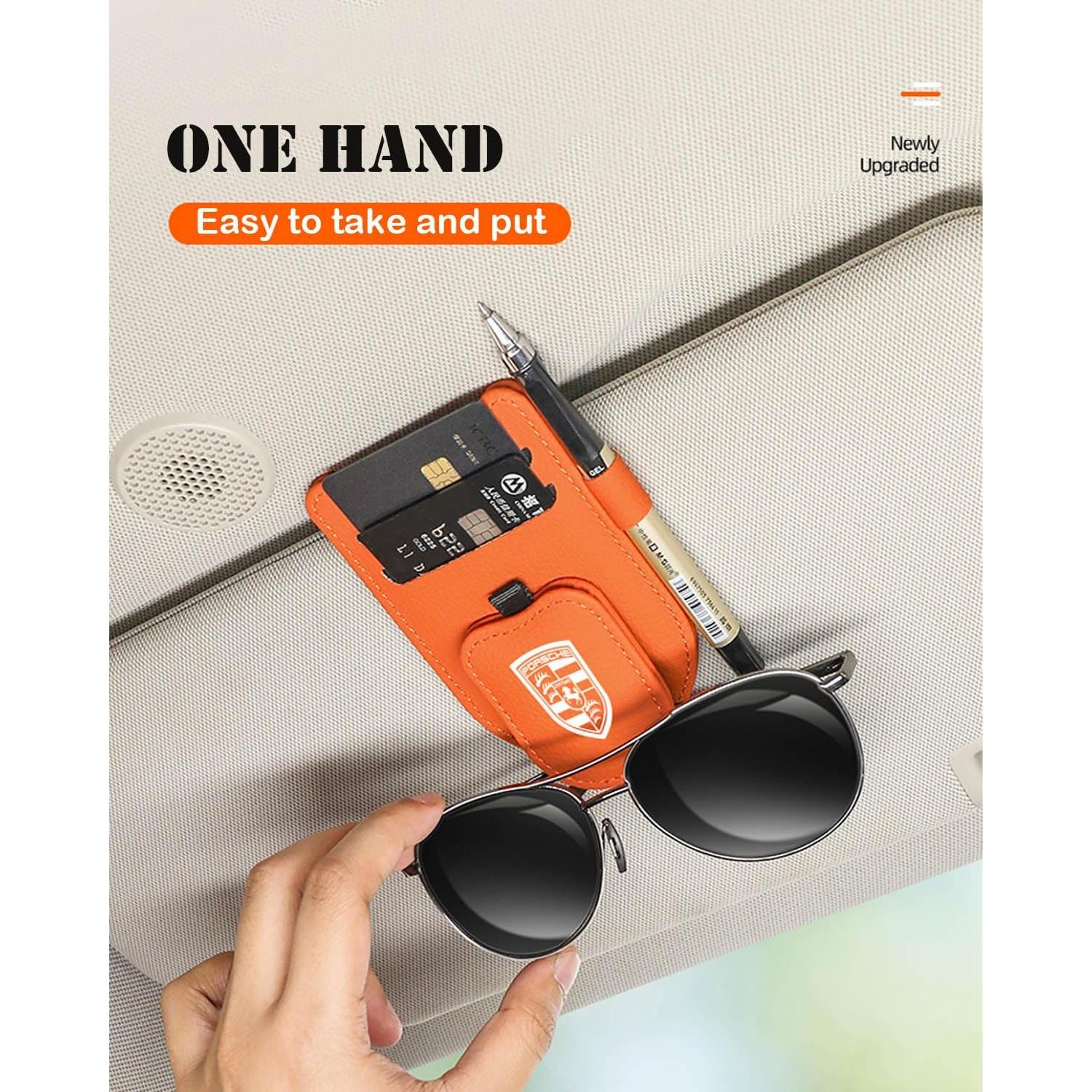 Soporte de Gafas de Sol para Coche fccairms Negro