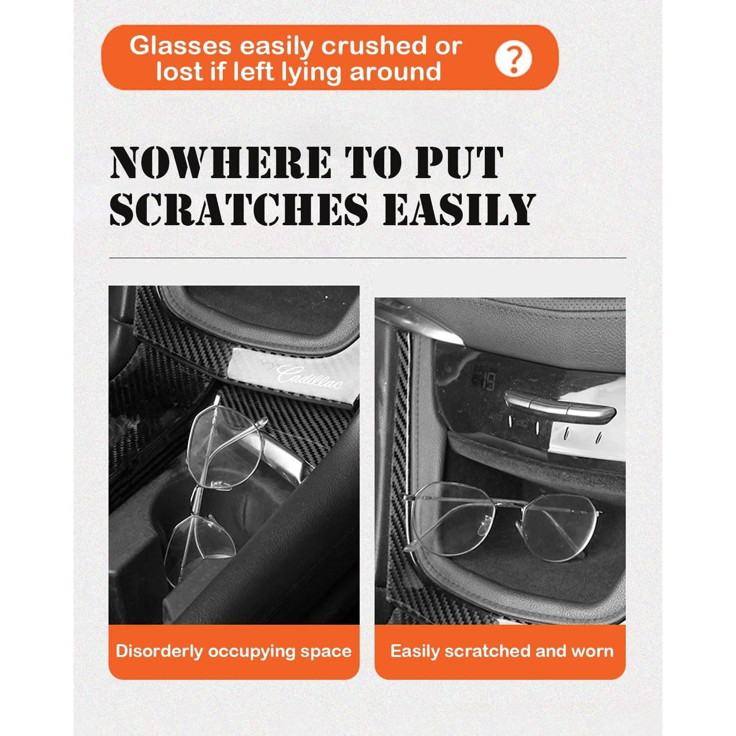 Soporte de Gafas de Sol para Coche fccairms Negro