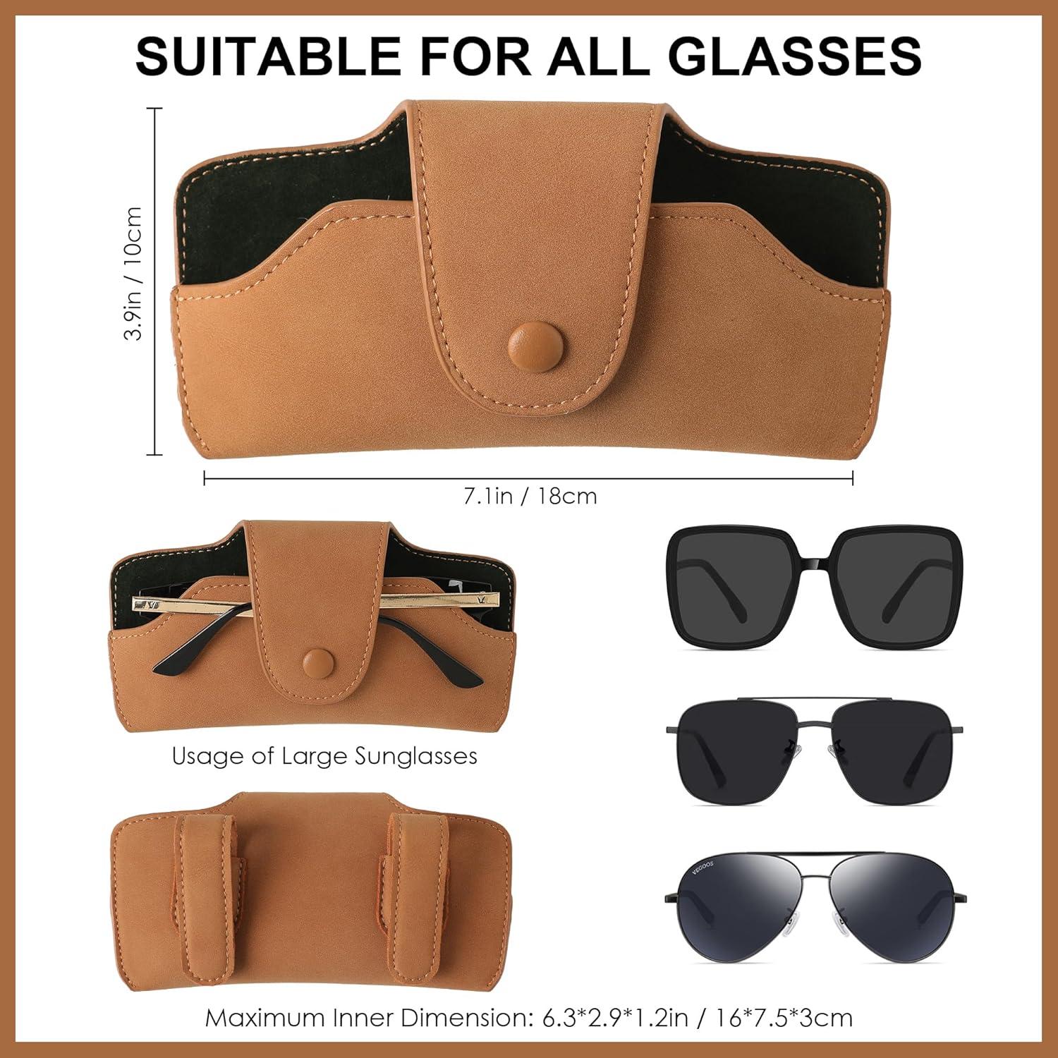 Soporte de Gafas para Coche GELVTIC 08 Cuero Vegano Marrón