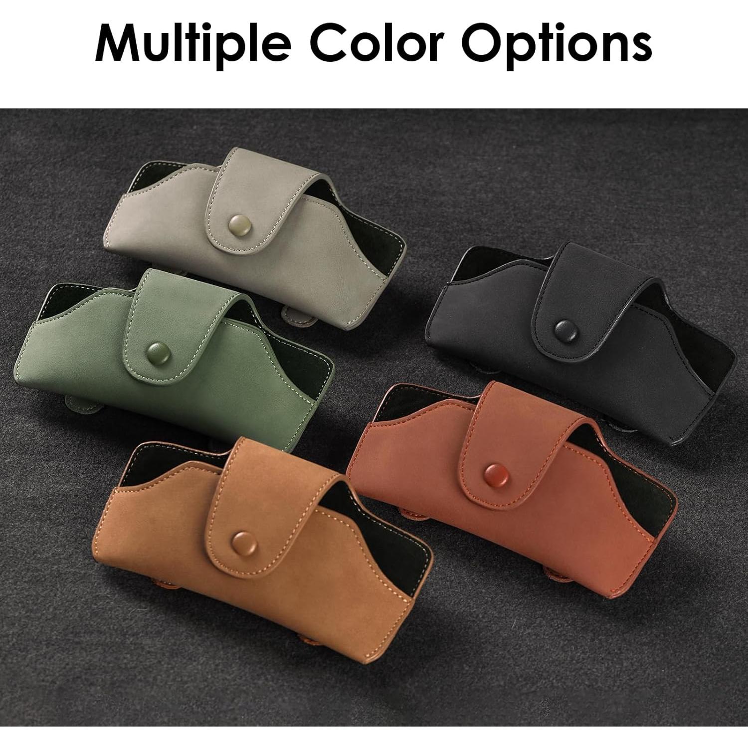 Soporte de Gafas para Coche GELVTIC 08 Cuero Vegano Marrón