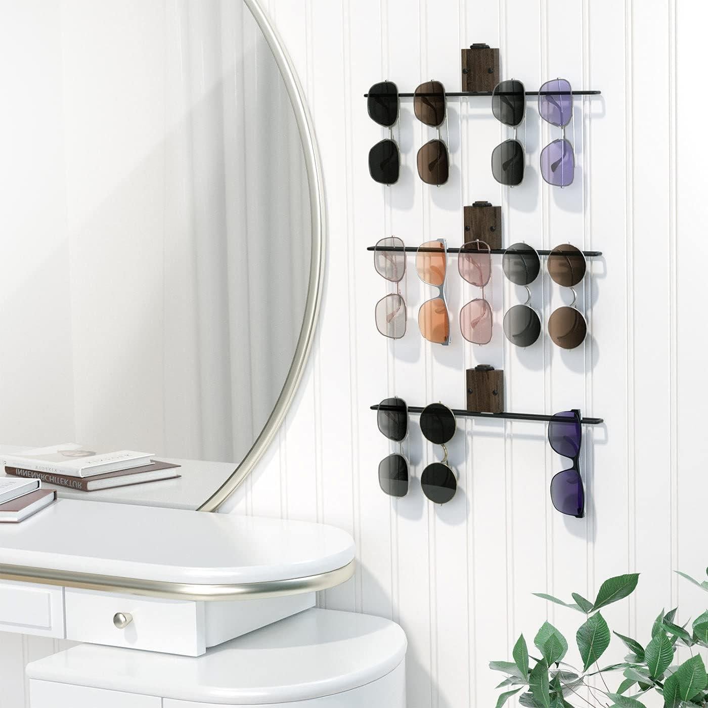 Organizador de Gafas de Sol J JACKCUBE DESIGN - Juego de 3 Soportes Pared