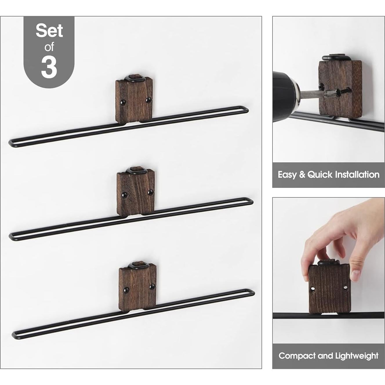 Organizador de Gafas de Sol J JACKCUBE DESIGN - Juego de 3 Soportes Pared