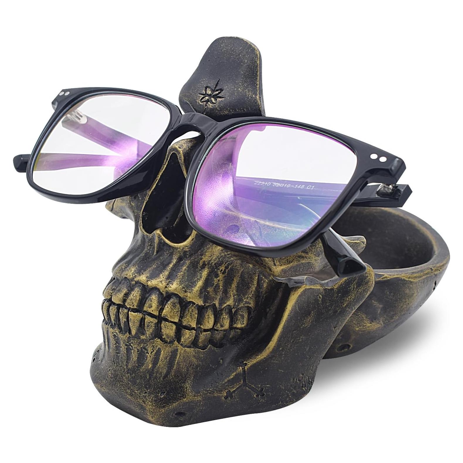 Soporte para Gafas de Calavera VIPbuy con Bandeja Almacenamiento