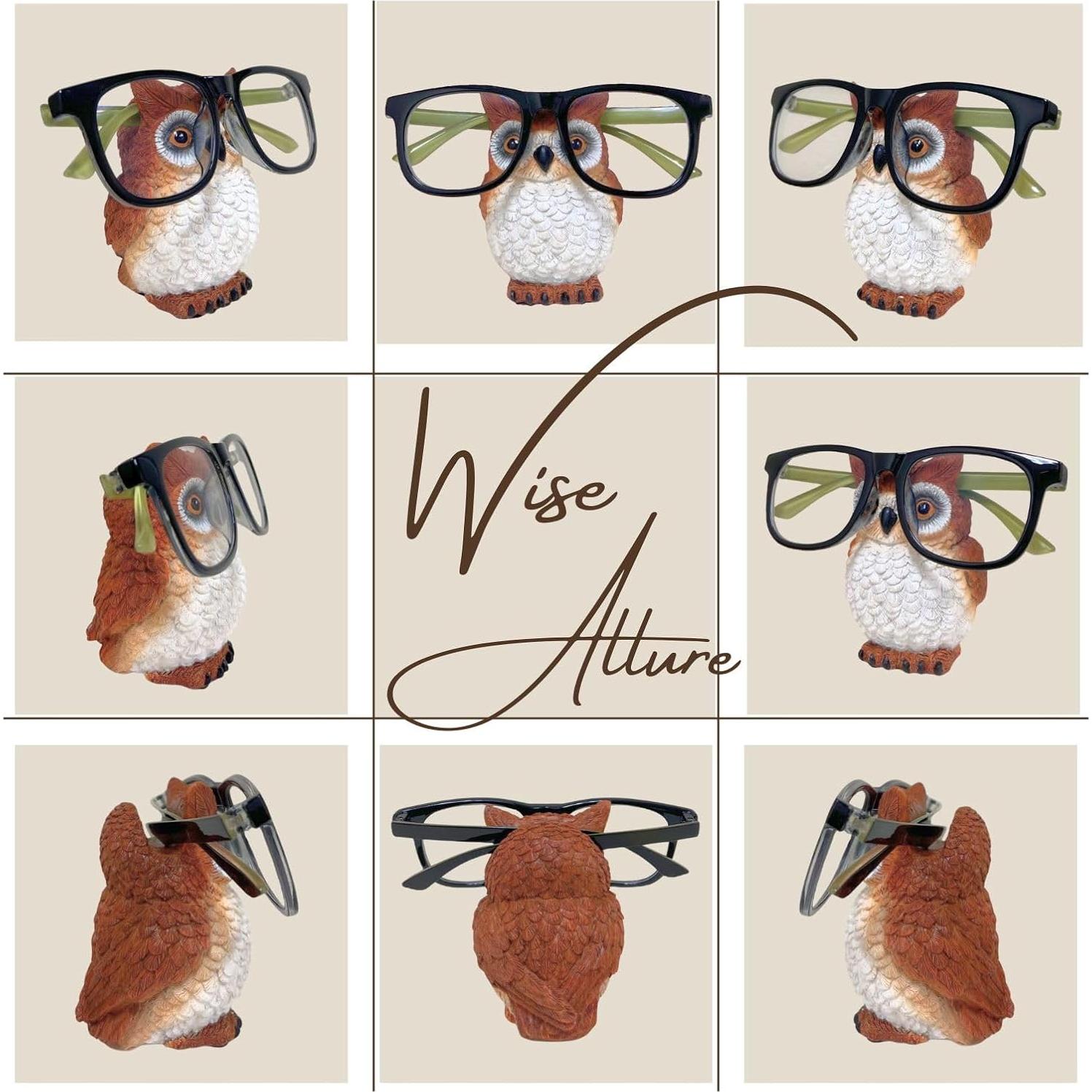 Soporte para Gafas de Búho AMAJY - Organizador Decorativo 10 cm