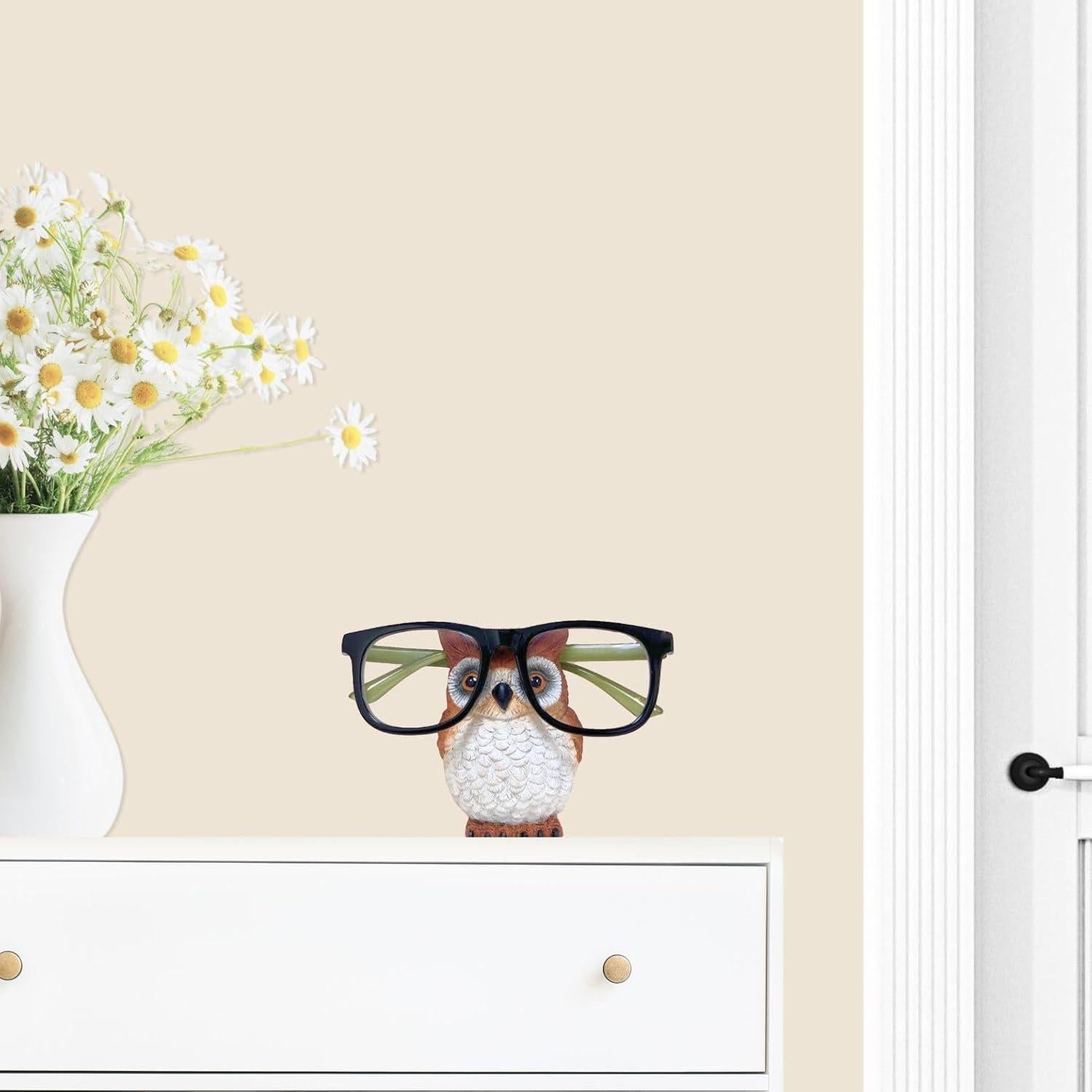 Soporte para Gafas de Búho AMAJY - Organizador Decorativo 10 cm