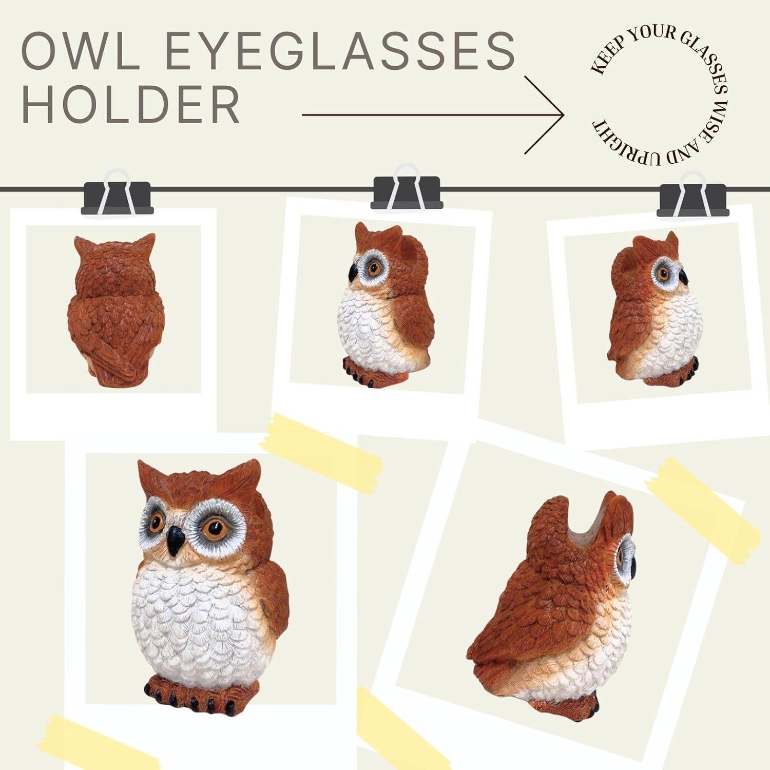 Soporte para Gafas de Búho AMAJY - Organizador Decorativo 10 cm