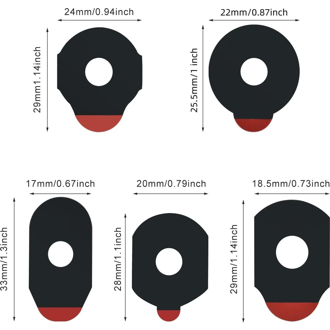 1000 Almohadillas de Bloqueo Hasefam 1.7x3.3cm Antideslizantes