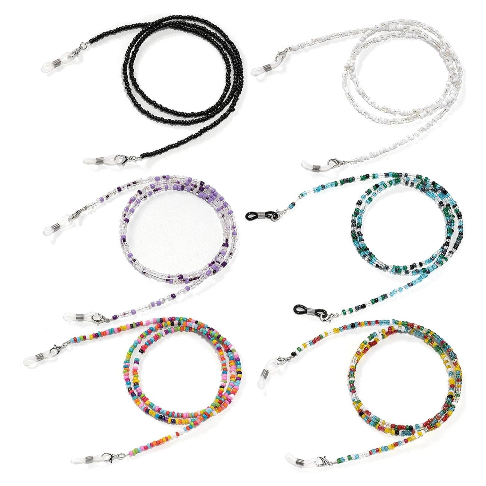 Cadenas de Gafas con Perlas HIZEMLK - 6 Piezas Unisex