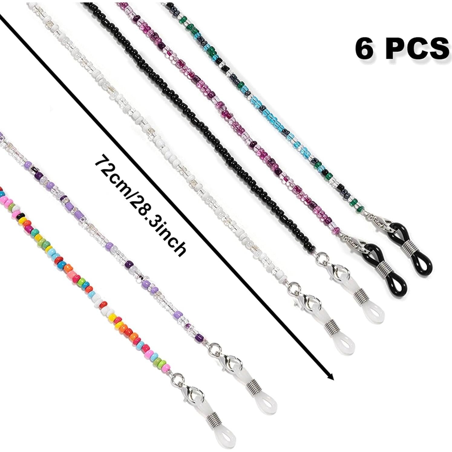 Cadenas de Gafas con Perlas HIZEMLK - 6 Piezas Unisex