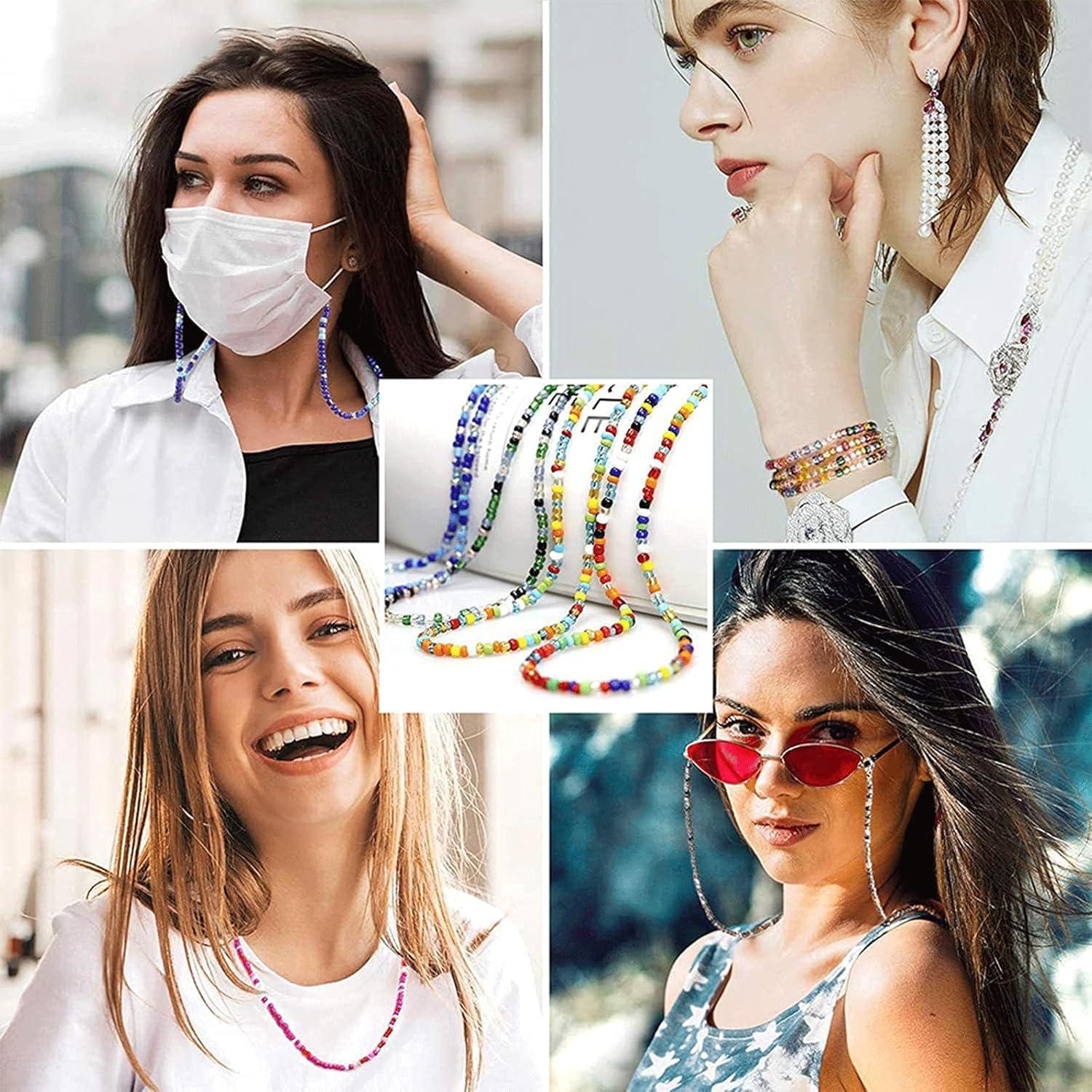 Cadenas de Gafas con Perlas HIZEMLK - 6 Piezas Unisex