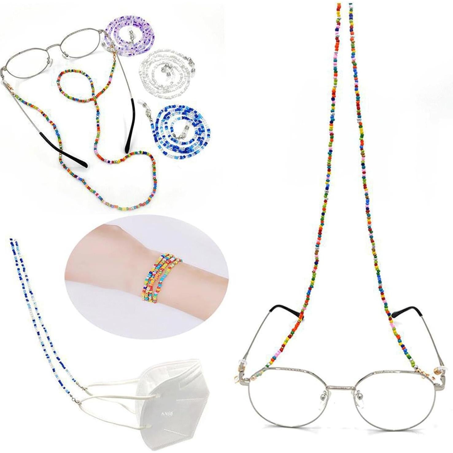 Cadenas de Gafas con Perlas HIZEMLK - 6 Piezas Unisex