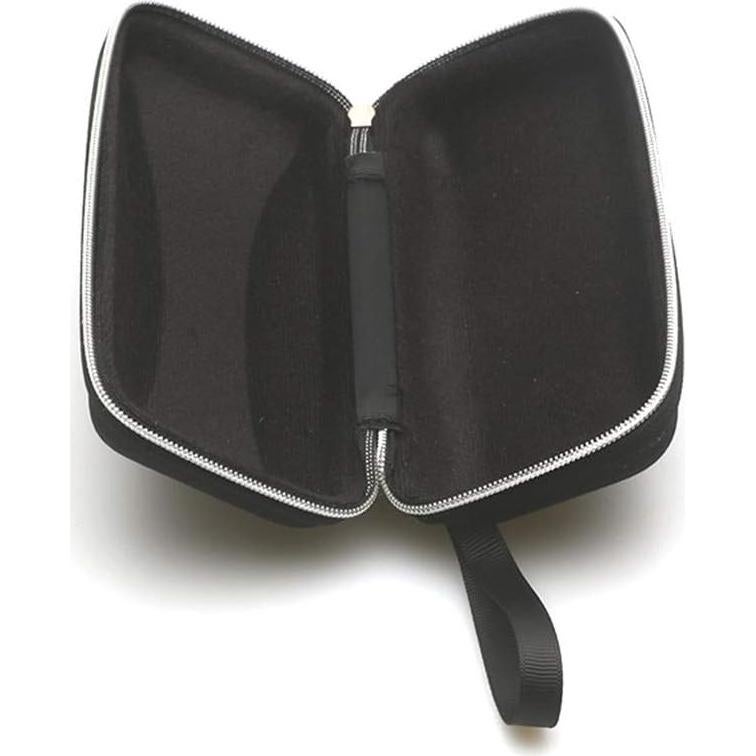 Estuche rígido para gafas de sol EVA negro con cremallera