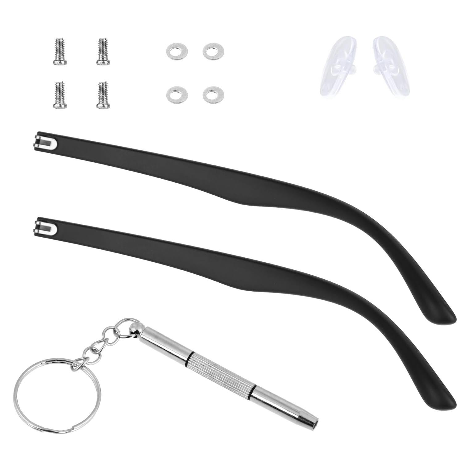 Kit de Reemplazo de Patas de Gafas KALIONE Negro 14cm