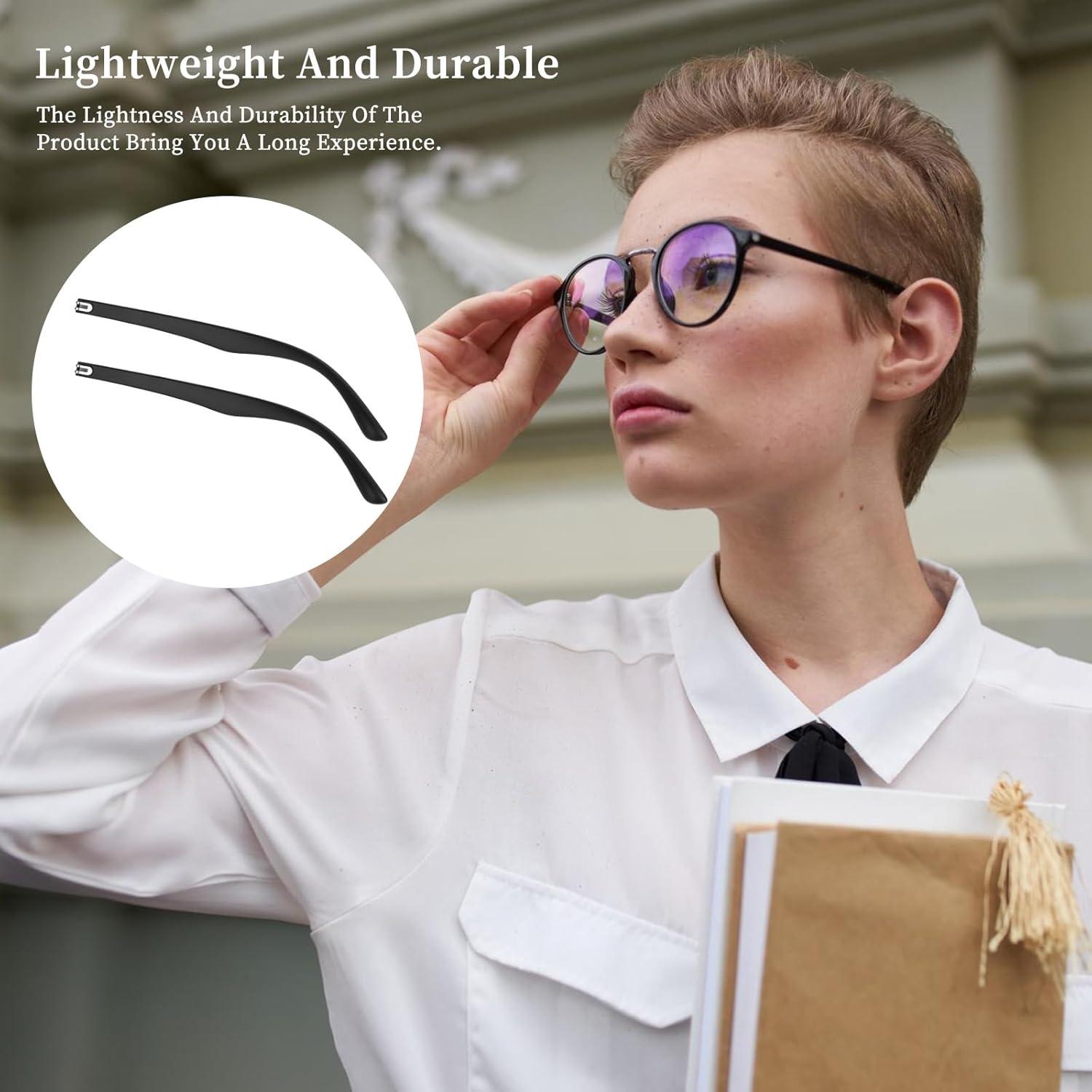 Kit de Reemplazo de Patas de Gafas KALIONE Negro 14cm