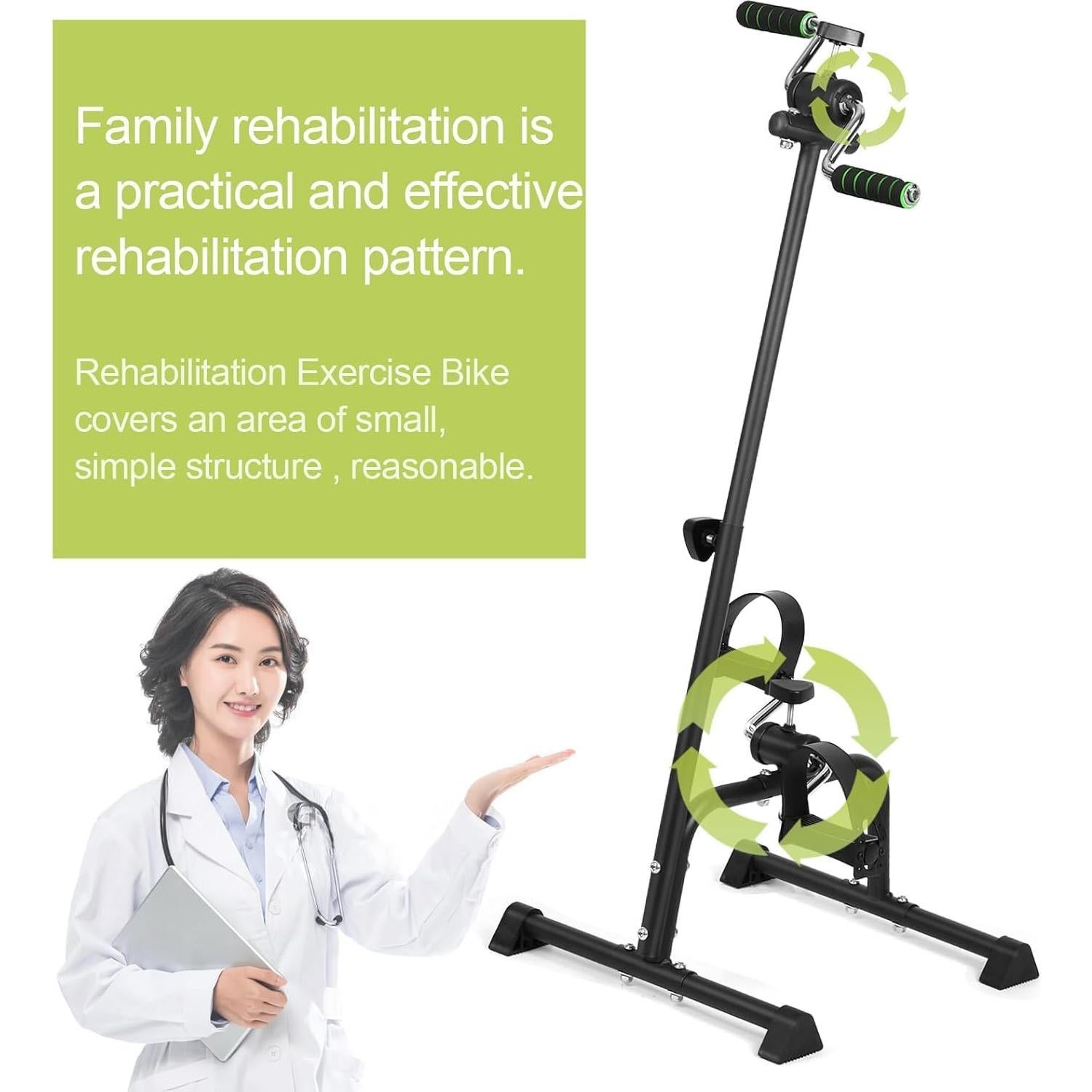 Bicicleta de Ejercicio LEAQU para Personas Mayores Ajustable