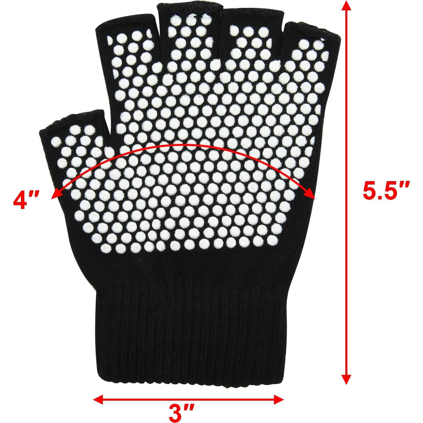 Guantes de Yoga Pilates Cosmos Antideslizantes para Mujeres - 2 Pares