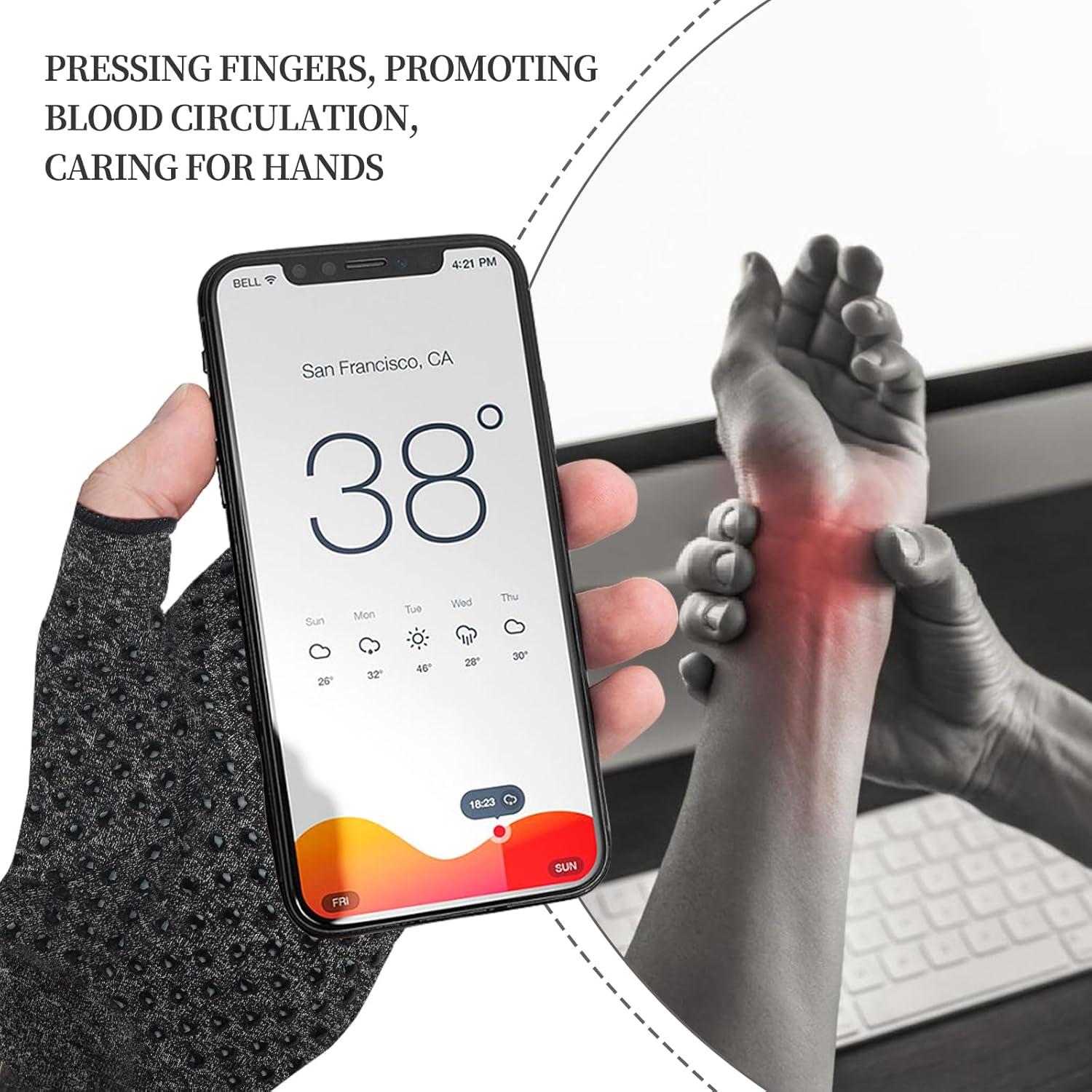 Guantes de Compresión Tuxia para Artritis - 2 Pares, Talla M