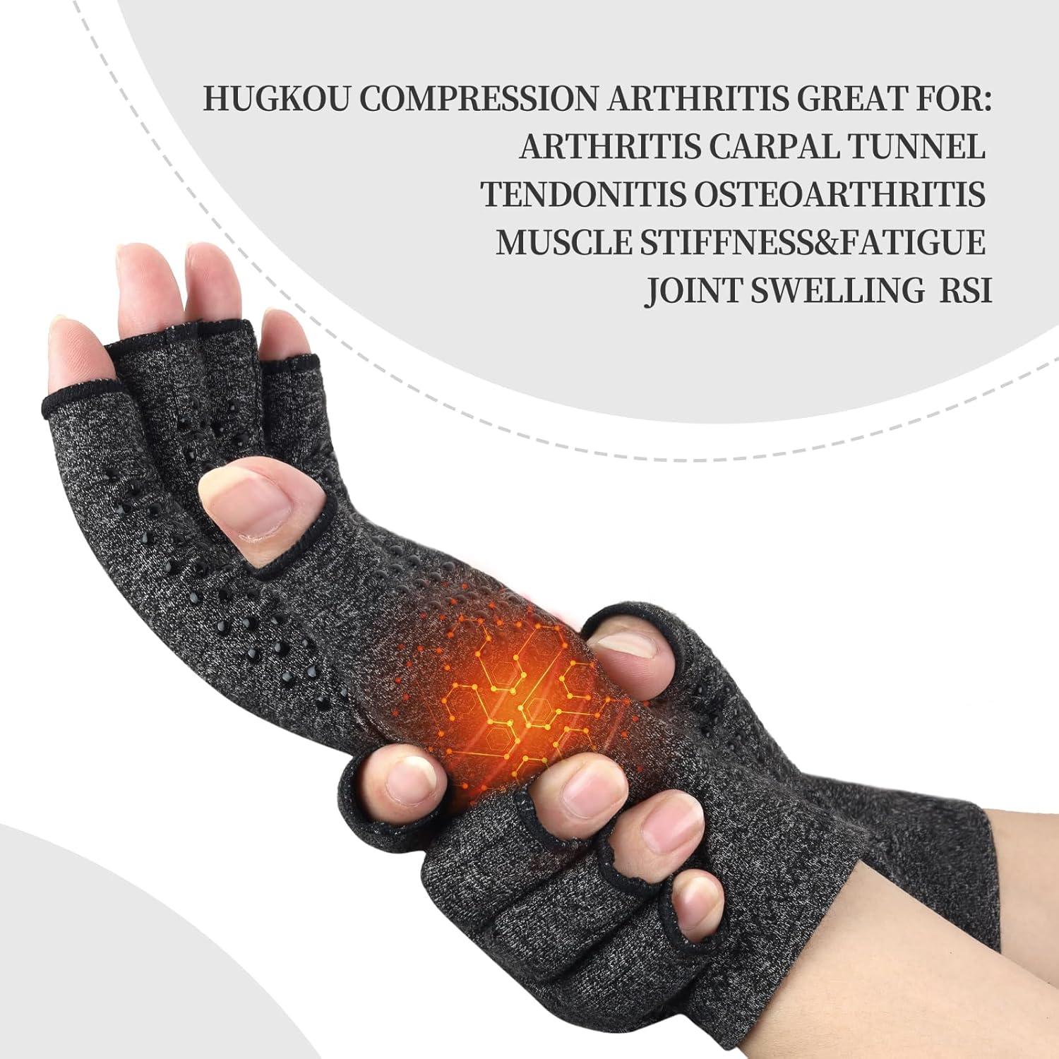 Guantes de Compresión Tuxia para Artritis - 2 Pares, Talla M