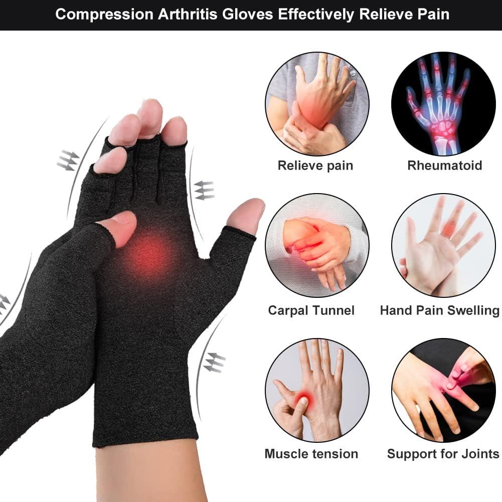 Guantes de Compresión para Artritis Unisex - Alivio Dolor Mano