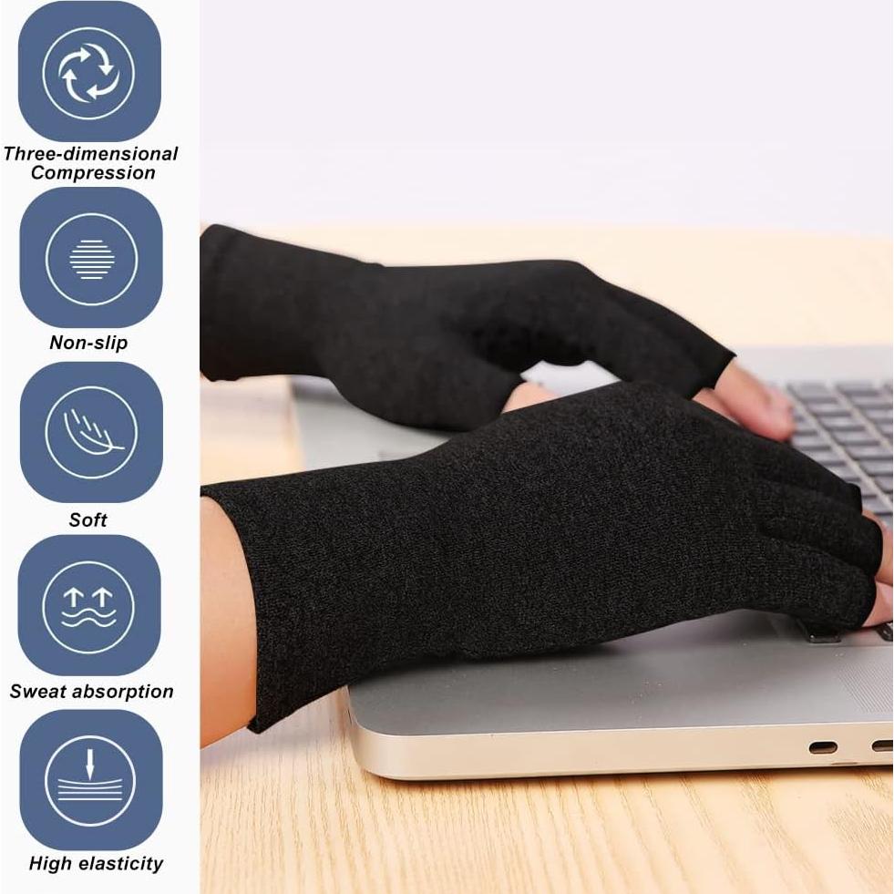 Guantes de Compresión para Artritis Unisex - Alivio Dolor Mano