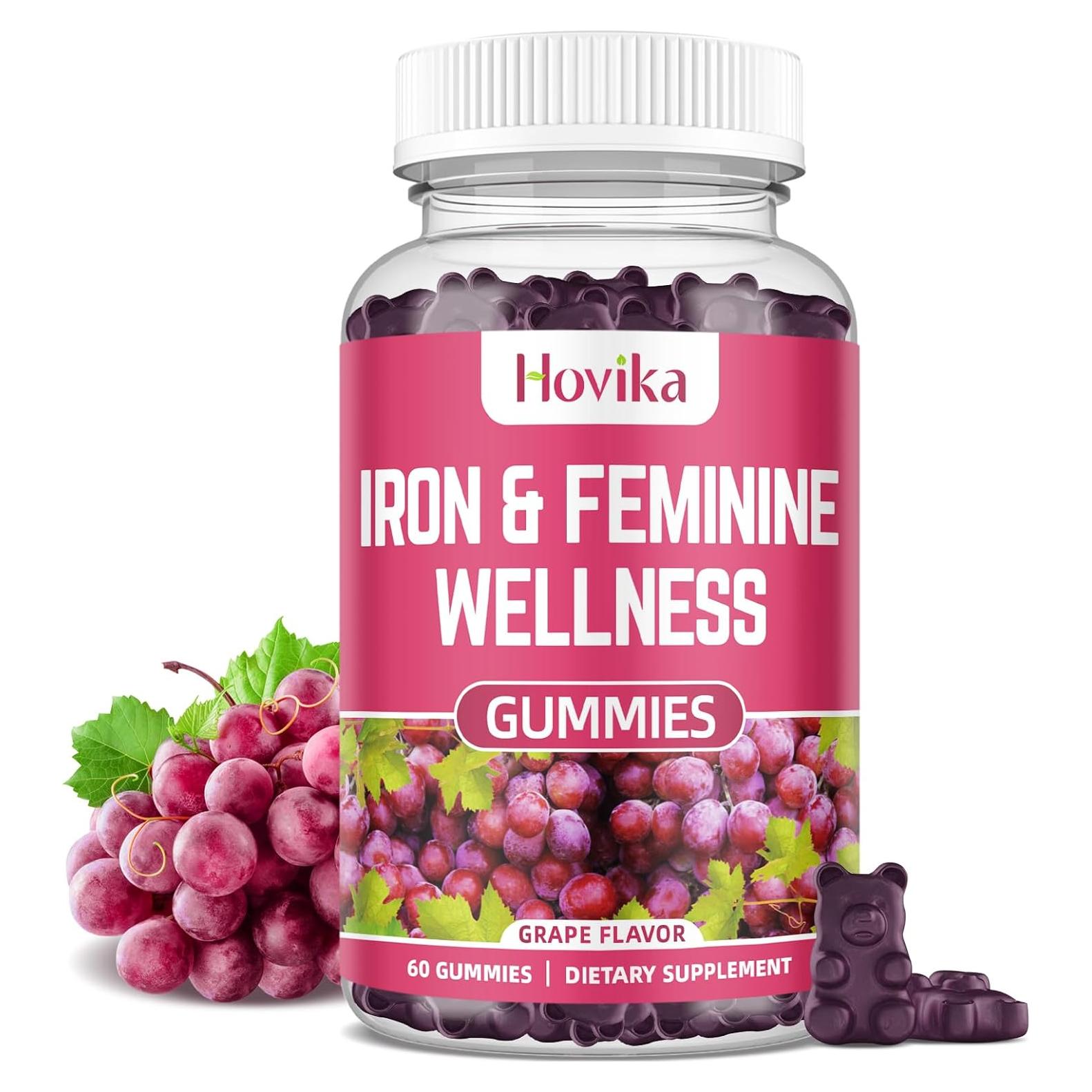 Gominolas de Hierro Hovika 40mg para Mujeres - 60 Conteo