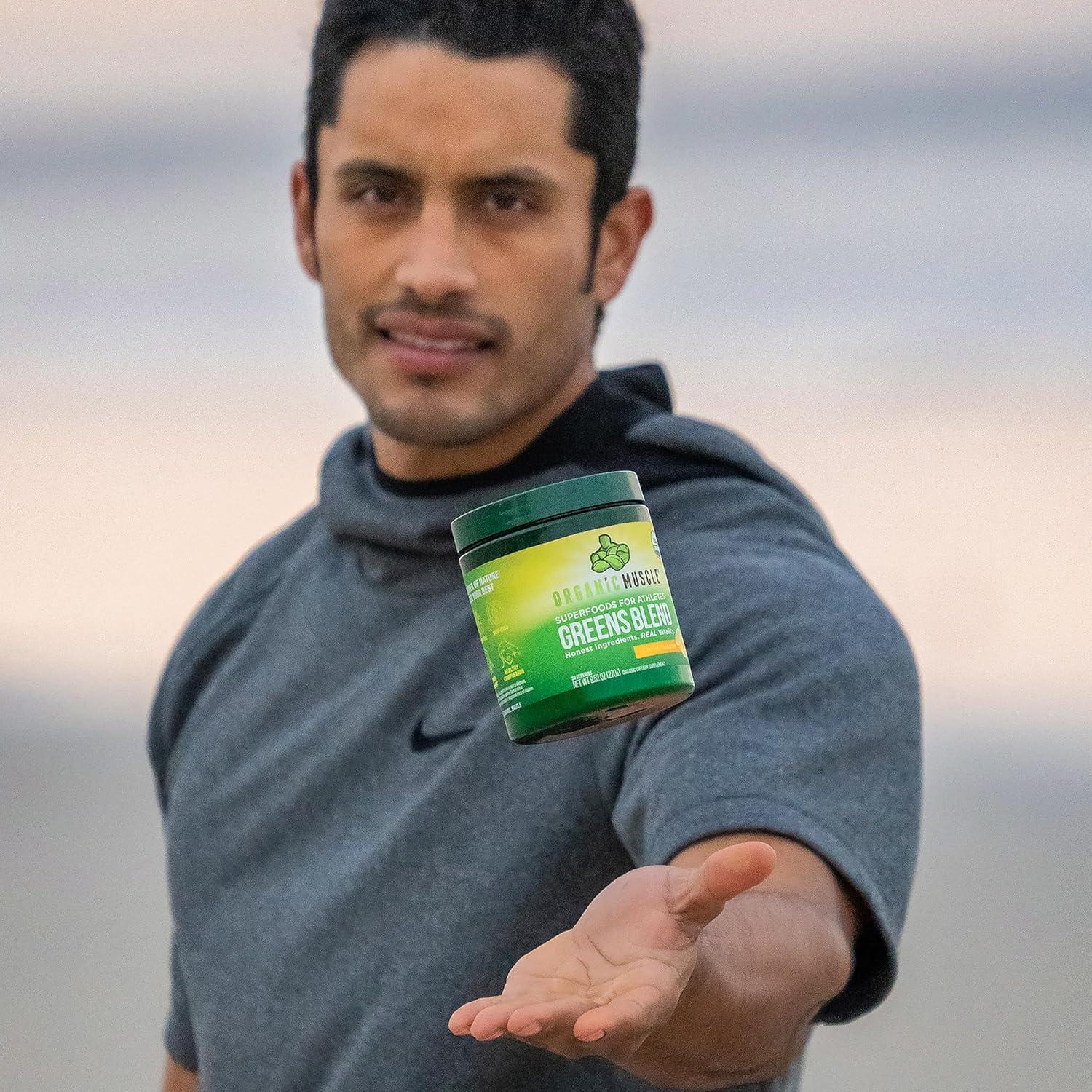 Polvo de Superalimento Orgánico Muscle Orgánico 270g - Verdes Cítricos