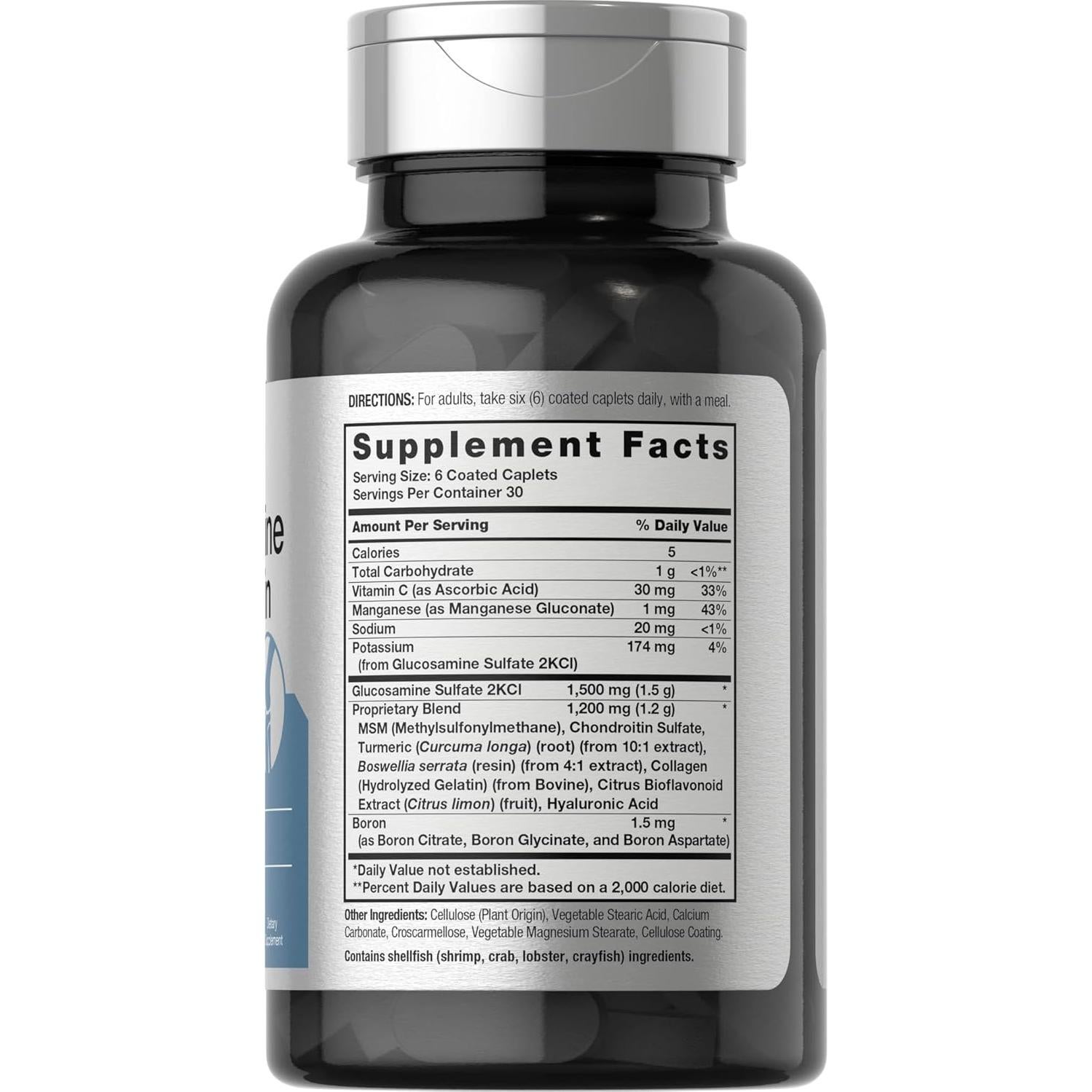 Suplemento Glucosamina Condroitina Horbaach 180 Tabletas