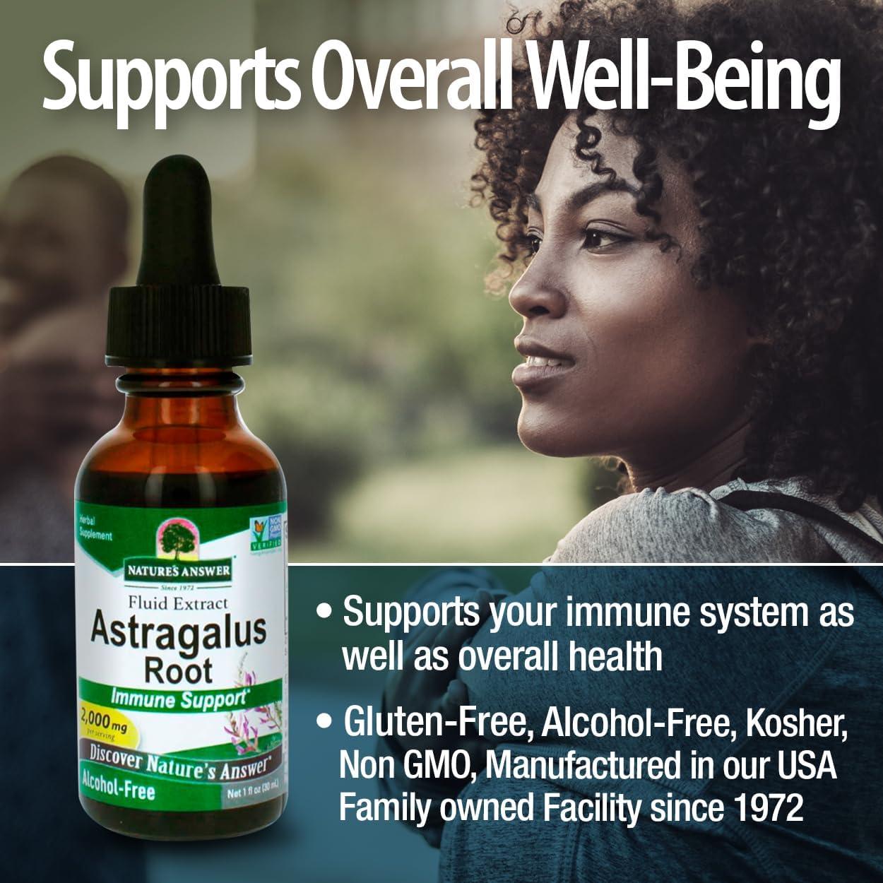Extracto Líquido de Astrágalo Nature's Answer 2000mg 30ml