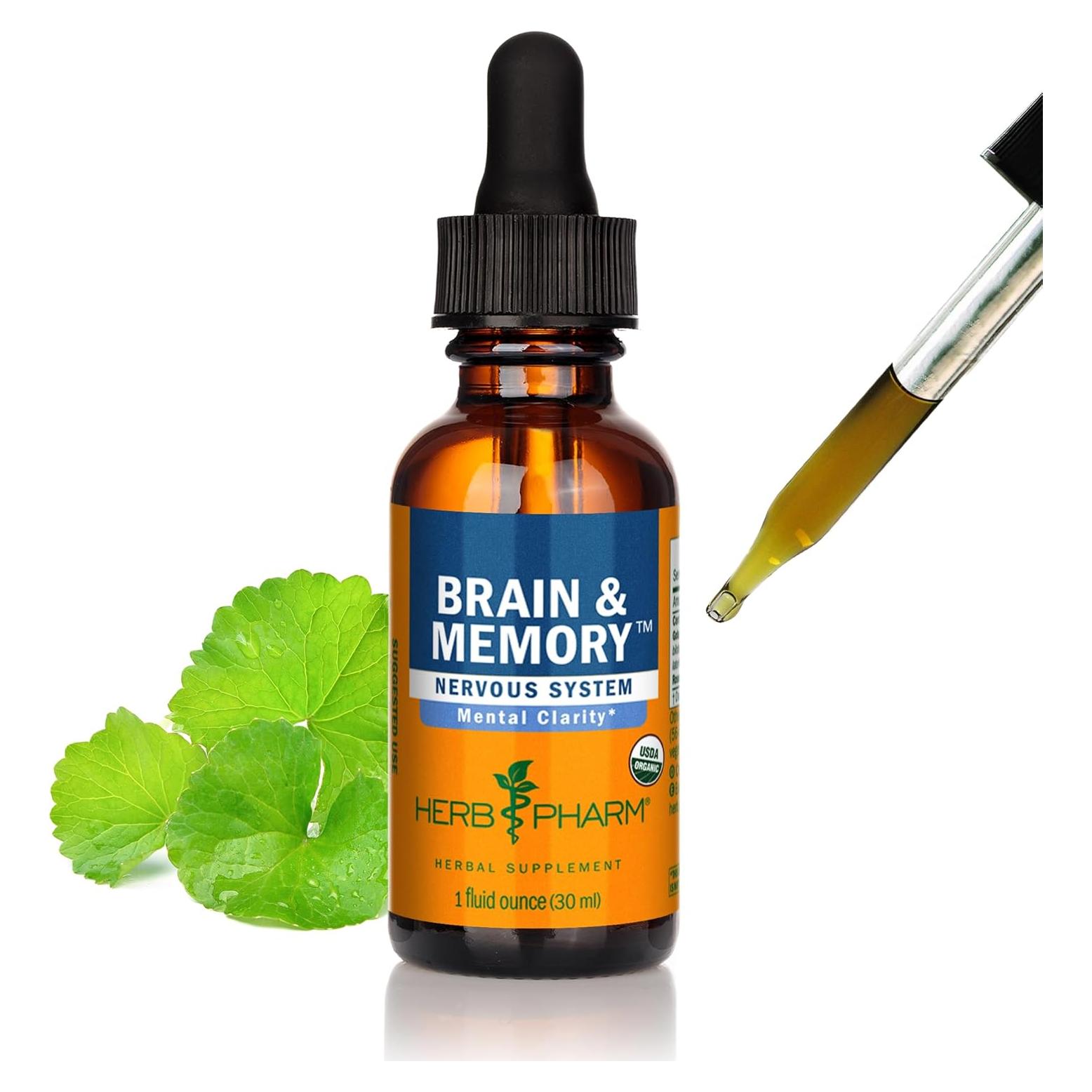 Suplemento Nootrópico Orgánico Herb Pharm Ginkgo Biloba 29.57 ml