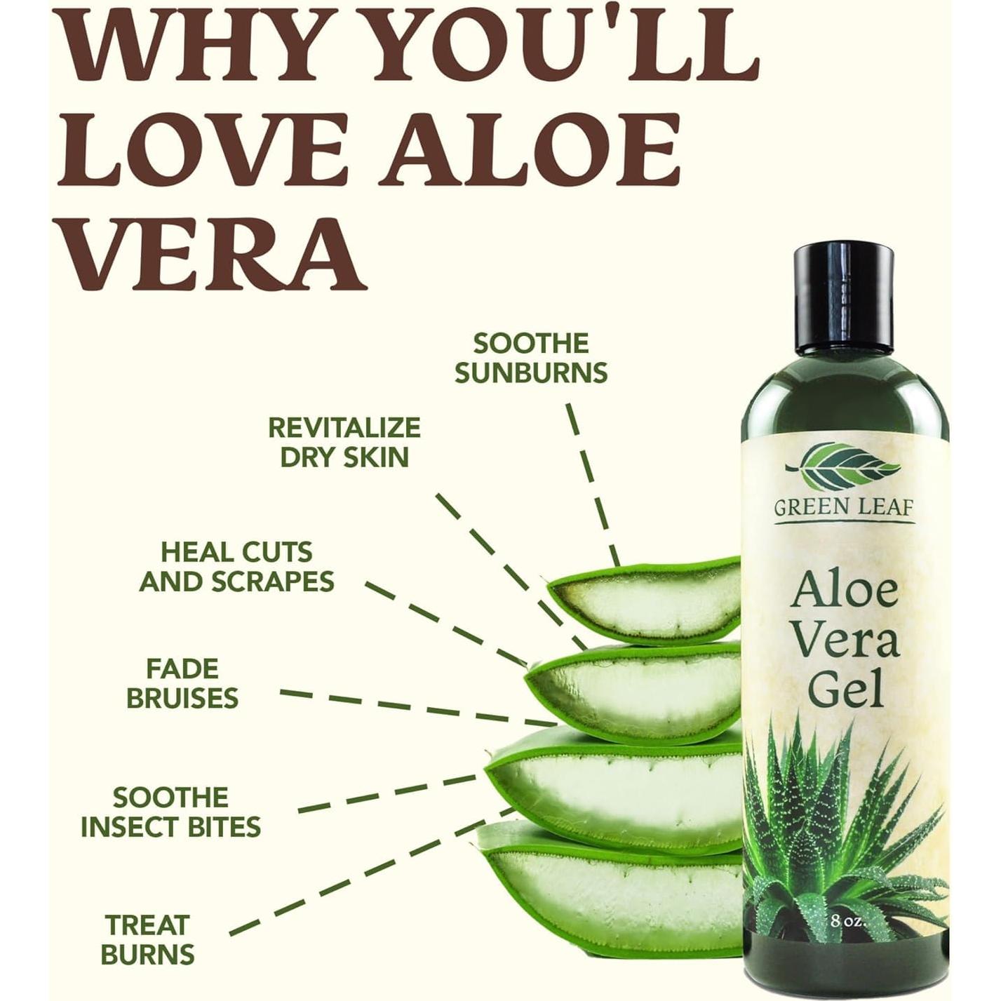 Gel de Aloe Vera Puro 227g - Calidad Premium Vegano
