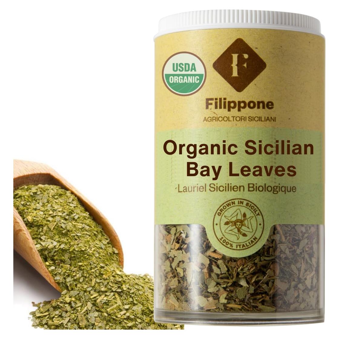 Hojas de Laurel Sicilianas Orgánicas Filippone 20 g