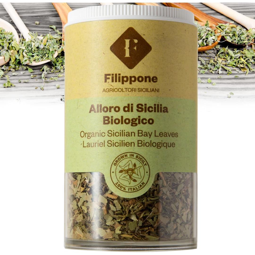 Hojas de Laurel Sicilianas Orgánicas Filippone 20 g