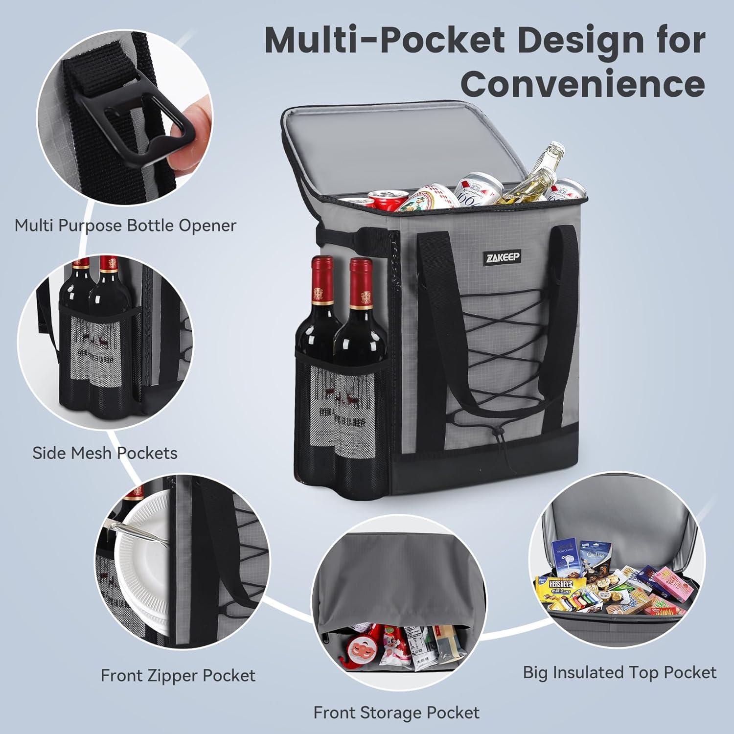 Mochila Enfriadora ZAKEEP 36 Latas Acolchada Camping